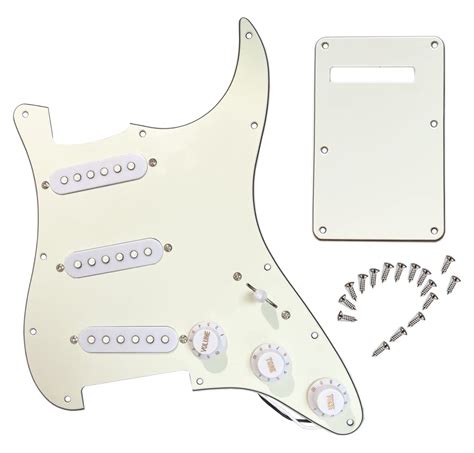 Buy Prewired 6 String Electric Guitar Pickguard Loaded Modern Tone ...
