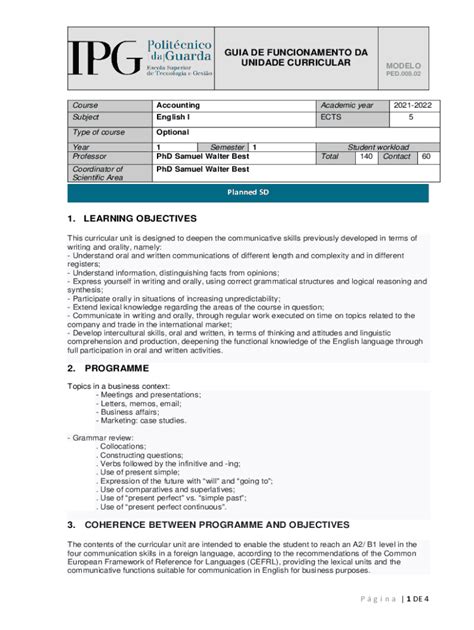 Fillable Online 1. LEARNING OBJECTIVES - IPG Fax Email Print - pdfFiller