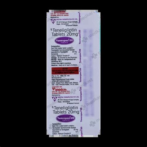 TENESPEC 20MG TABLET 10'S Price, Uses, Side Effects & Substitutes | Medkart