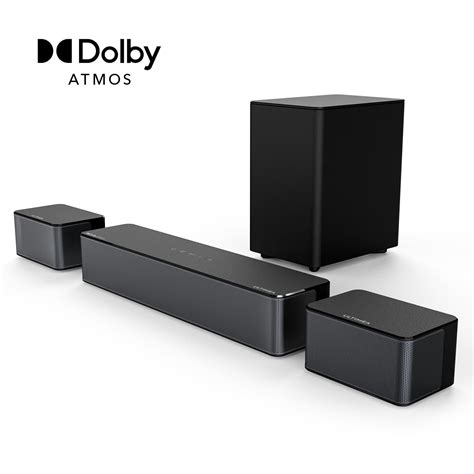 ULTIMEA 5.1 Dolby Atmos Sound Bar, 410W Surround Sound Bar for TV with ...