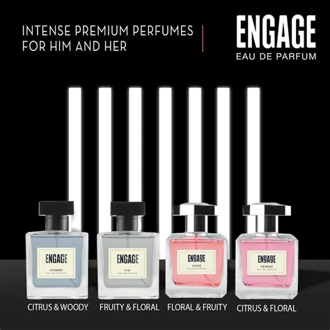 Engage Homme Perfume for Men Long Lasting Smell, Citrus and Fresh Frag ...