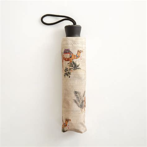 Buy Canopy Polyester Camel Print Three-Fold Umbrella - 104 cm diameter ...