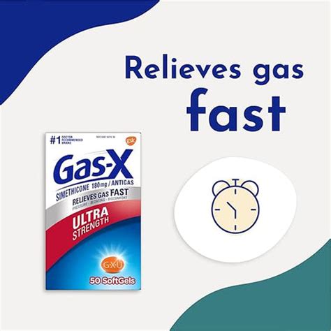 Gas-X Ultra Strength Gas Relief Softgels with Simethicone 180 mg for B ...