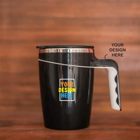 Personalized Black Spill-Free Suction Mug – 470ml SS – The Gifting ...