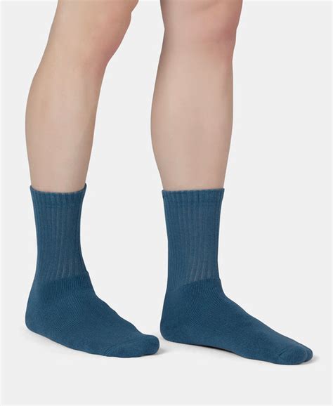Buy Compact Cotton Terry Crew Length Socks With StayFresh Treatment ...