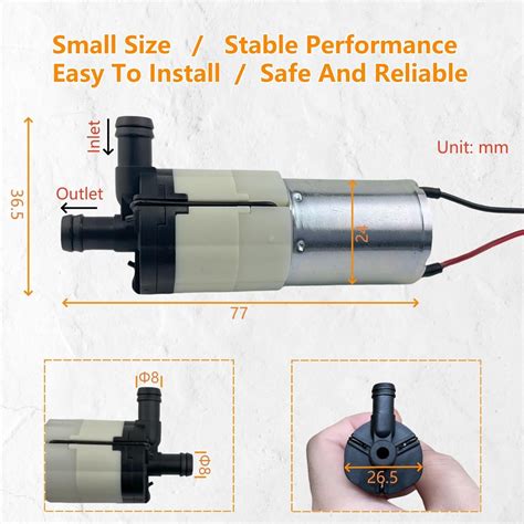 HUILING DC12V Micro Water Pump 0.8LPM, Compatible With GE India | Ubuy