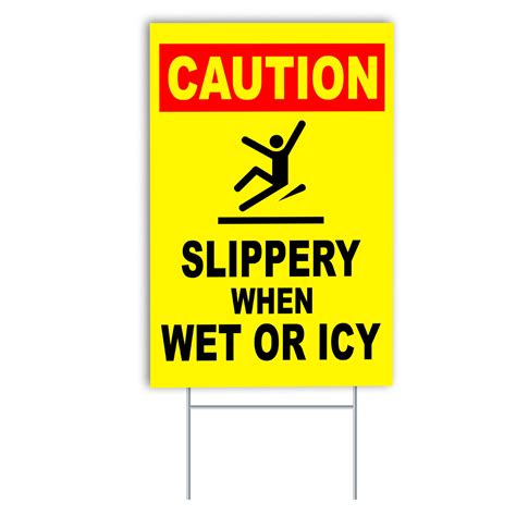 Image result for Caution Slippery Sign