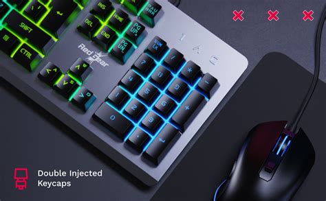 Amazon.in: Buy boAt Redgear Grim V2 Wired Gaming Keyboard with Double ...