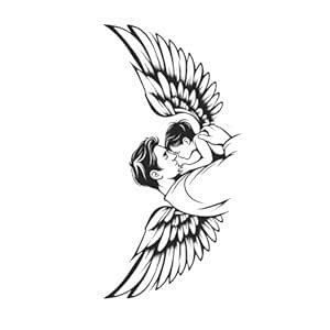 ORDERSHOCK Temporary Eagle In Flight With Dad & Children Tattoo Sticker ...