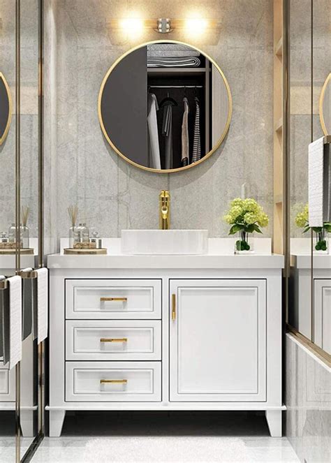 Get Golden Round Wall Mirror at ₹ 5999 | LBB Shop