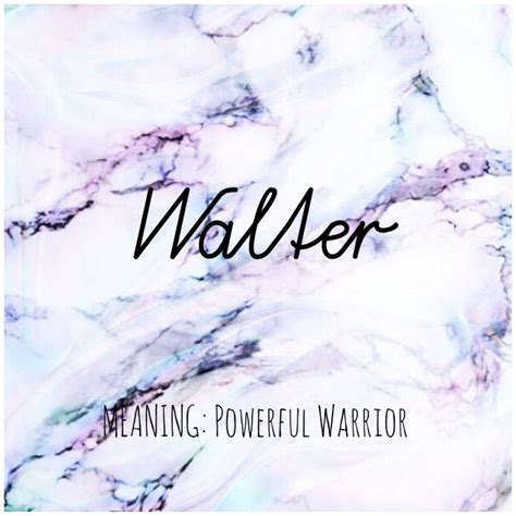 WALTER #Names #Walter #BabyNames | Pretty names, Names, Names with meaning