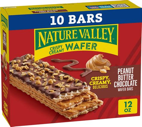 Amazon.com: Nature Valley Wafer Bars, Peanut Butter Chocolate Flavored ...