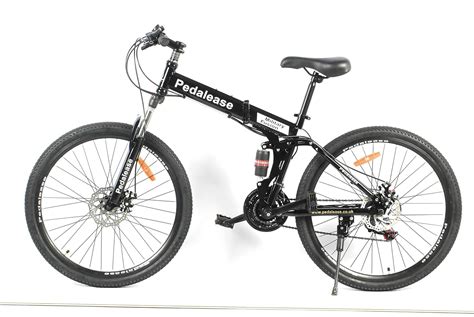 Buy PedalEase Military Folding Mountain Bike Black Online at Low Prices ...