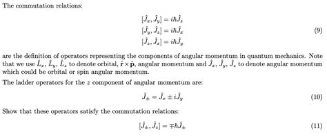 Image result for Commutation Relations of Ladder Operators