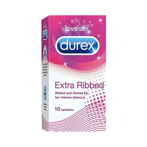 Durex Extra Ribbed - 10 Condoms