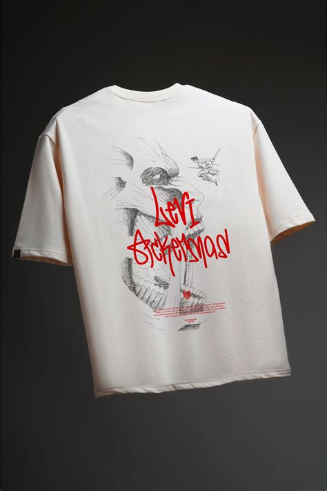 levi - Attack on Titan - Oversized Tshirt – White Husk