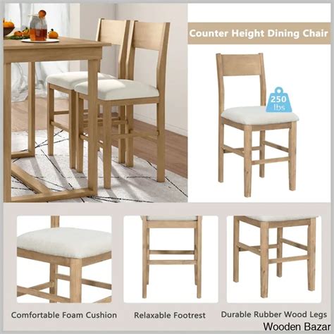 Talcott Modern 4 Seater Dining table set - Wooden Bazar | Wooden Bazar