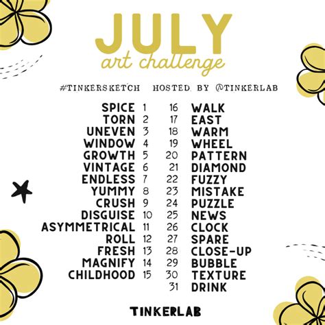 Image result for July Drawing Challenge