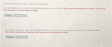 Image result for Bernoulli Trials Probability Questions