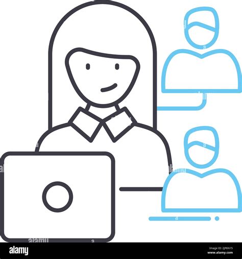 Customer Service Line Drawing Icon 的图像结果