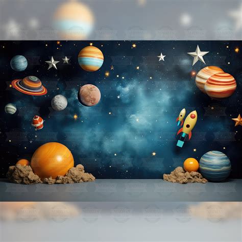 Universe - Printed Backdrop - Fabric - 5 by 7 feet – Madras Prop Store
