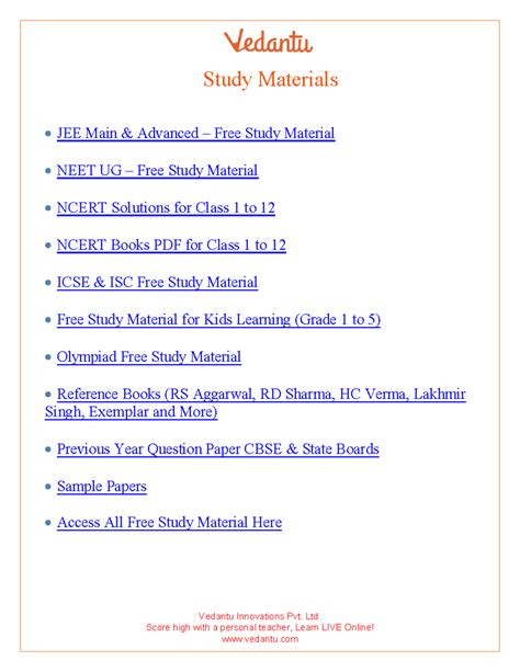 Free Study Material for JEE, NEET & CBSE - Resources & Webinars - Studocu