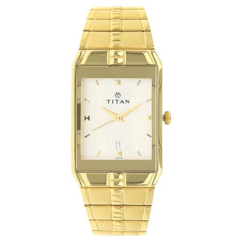 Titan Analog with Date Silver Dial Metal Strap watch for Men - 9151YM0 ...