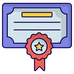 Certificate - Free education icons