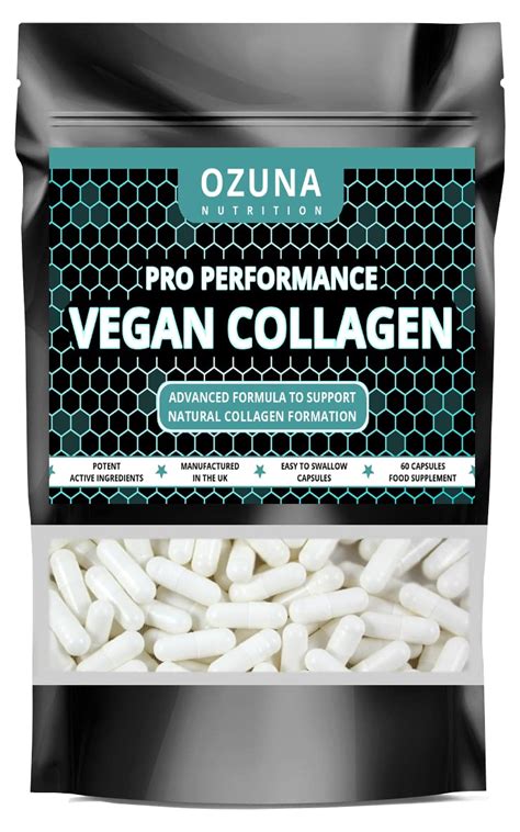 Vegan Collagen Booster 30 Day Supply Plant Based Vegetarian Collagen ...
