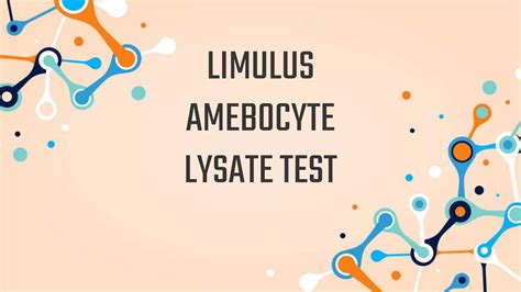 LIMULUS AMEBOCYTE LYSATE TEST | PPTX