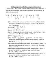 Image result for Multiplying Matrix Practice Problems