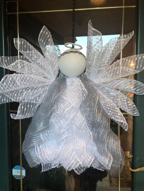 Deco Mesh Angel Wreath Tutorial 的图像结果