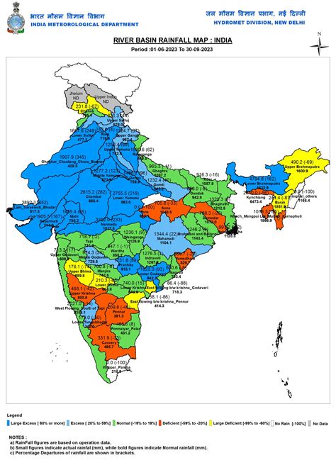 SW Monsoon 2023: District wise rainfall in India – SANDRP