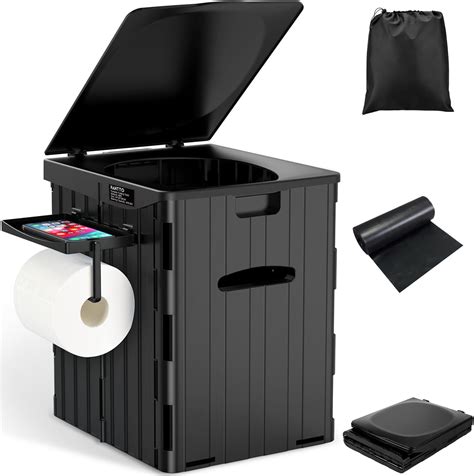 Amazon.com: JJSHUANL Portable Camping Toilet for Adults, Folding Toilet ...