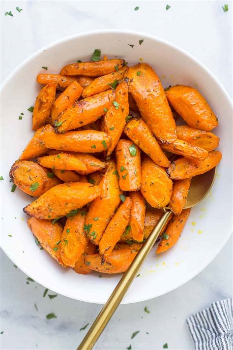 Air Fryer Roasted Carrots | Joyful Healthy Eats