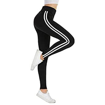 FITG18 Women's Stretch Fit Yoga Pants ( FITG18 _ Black _ Free Size ...