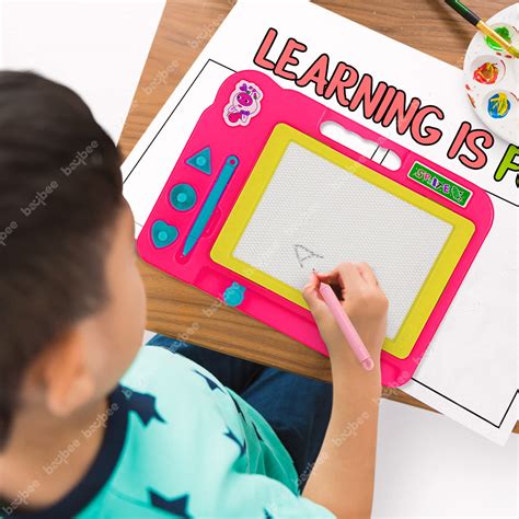Baybee Pack of 2 Magnetic Drawing Erasable Doodle Board Slate for Kids ...