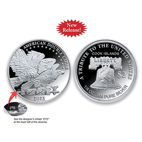 2023 Cook Islands $2 Double Eagle Type 3 Pure Silver Coin | #4639819591