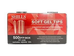 Buy SHILLS PROFESSIONAL Soft Gel Full Cover Nails | Artificial False ...