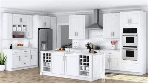 Shaker Pantry Cabinets in White - Kitchen - The Home Depot