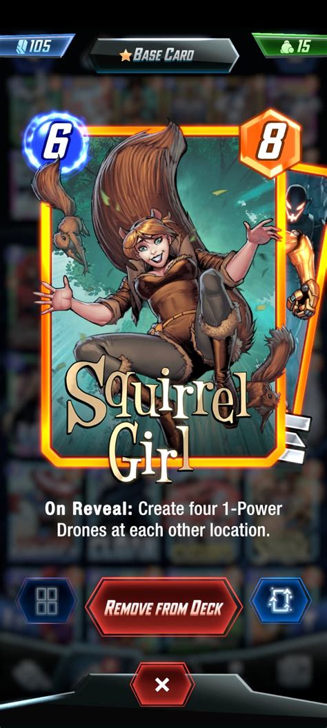 Looks like Squirrel girl got a buff 😅 : r/MarvelSnap