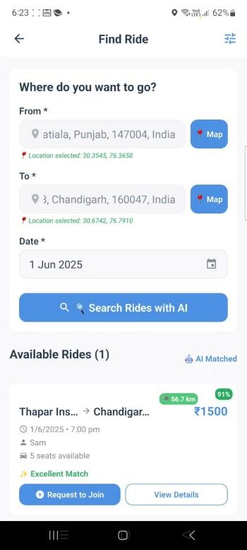 AI-Based Smart RideShare App for College Students with KNN Algorithm ...