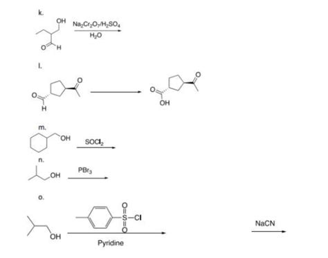 Provide the missing reagents/conditions or major organic products as ...