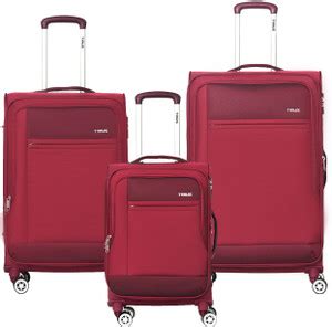 Timus Estonia Set Of 3 8 Wheels Strolley Suitcase For Travel Cabin and ...