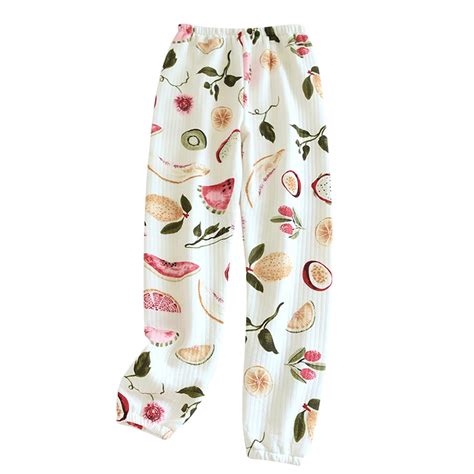 Dihao Pants for Women Plus Size Pajama Pants Cotton Flannel Love ...