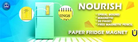 Buy Nourish Paper Fridge Magnet (YELLOW) Online at Low Prices in India ...