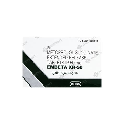 EMBETA XR 50MG TABLET 30'S : View Price, Combination and Alternatives ...
