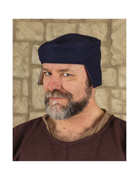 Blue medieval hat model Rafael ⚔️ Medieval Shop