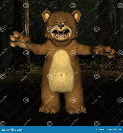Scary Teddy Bear Royalty-Free Stock Image | CartoonDealer.com #2671618