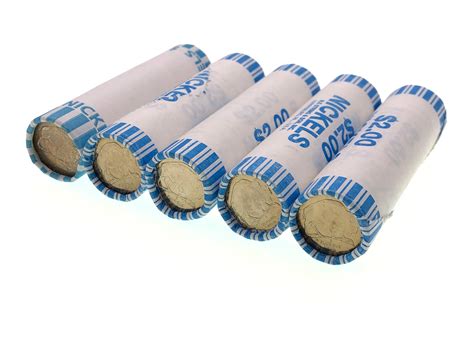 Lot - LOT OF 5 2004 UNCIRCULATED AMERICAN BISON NICKEL ROLLS